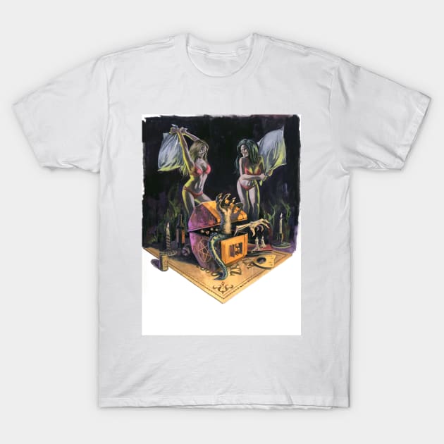 Satan's Slumber Party T-Shirt by Schlock And Awe Films 